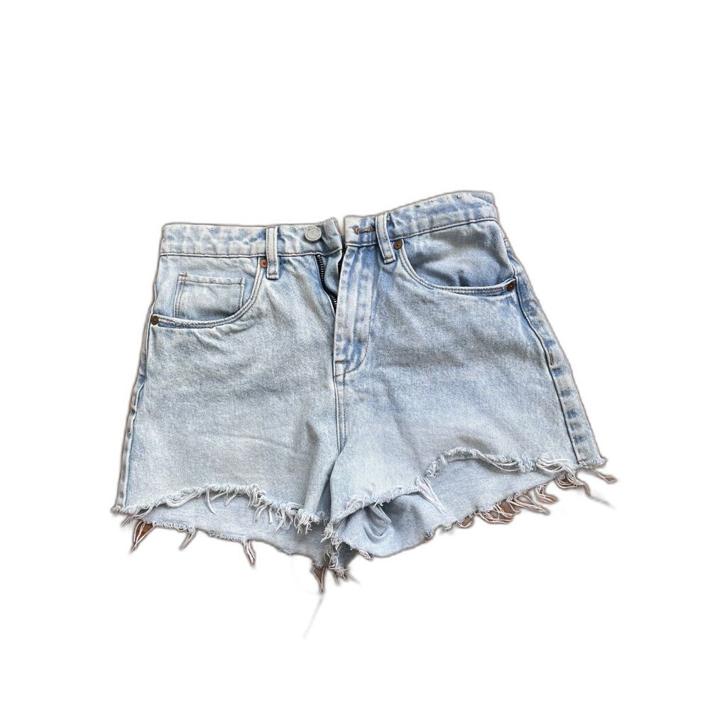 BLANKNYC "The Reeve" High-Rise Frayed Cutoff Denim Shorts Size 26 / US 2 / Small